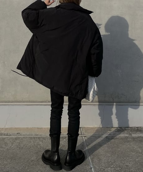 oversize coach jacket black