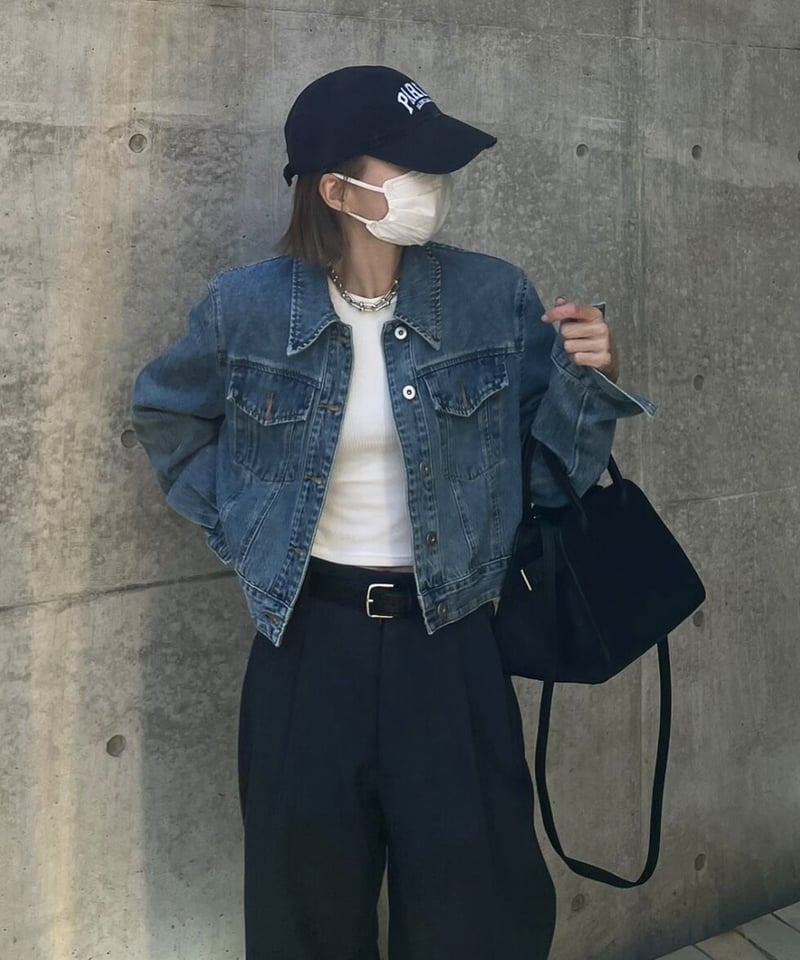 croped denim jacket blue | ok.soon croped denim jacket blue | ok.soon