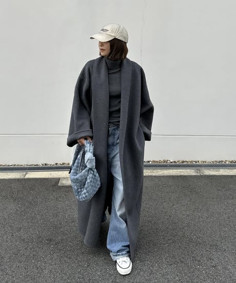 wool gown coat