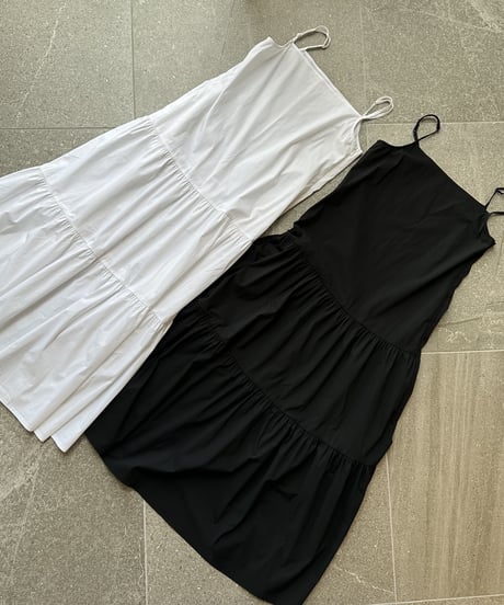 long tiered dress