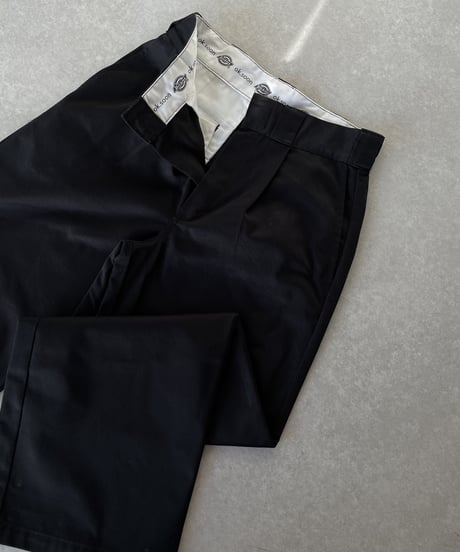 ok.soon×dickies wide chino pants (black)