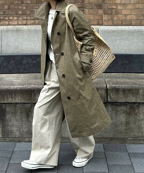 linen balmachan coat