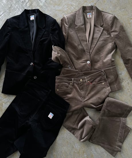 ok.soon×piccadilly velours jacket(black)