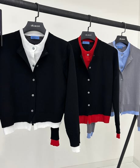 layered cardigan