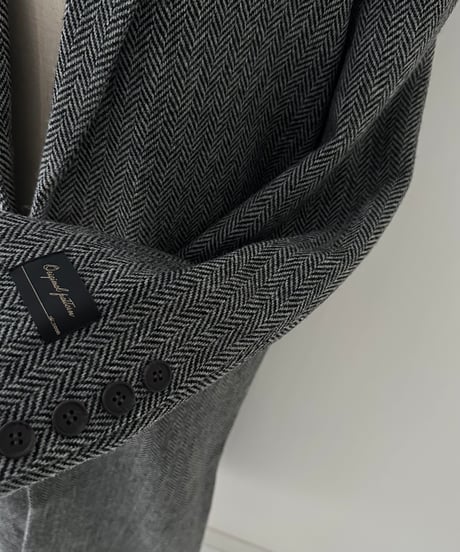 herringbone wool coat