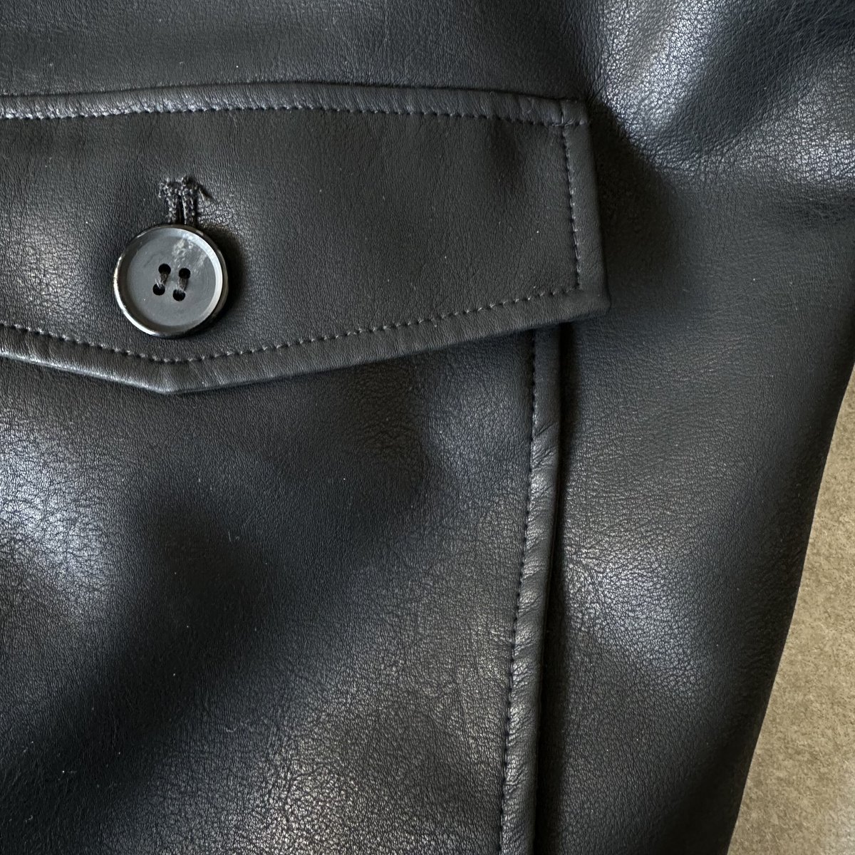 fake leather blouson | ok.soon