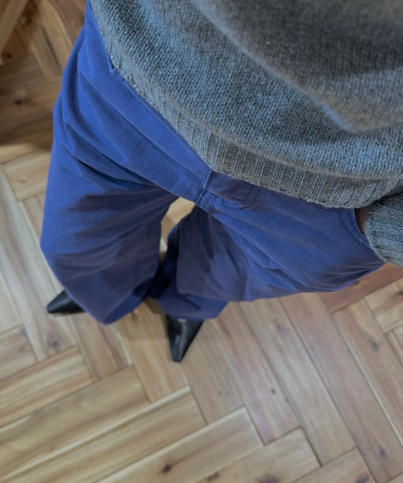 vintage blue cotton pants | ok.soon