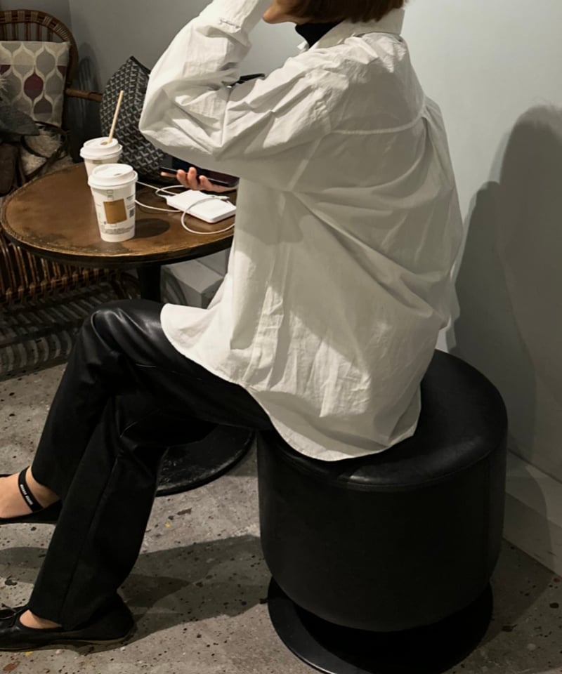 over size shirt white | ok.soon