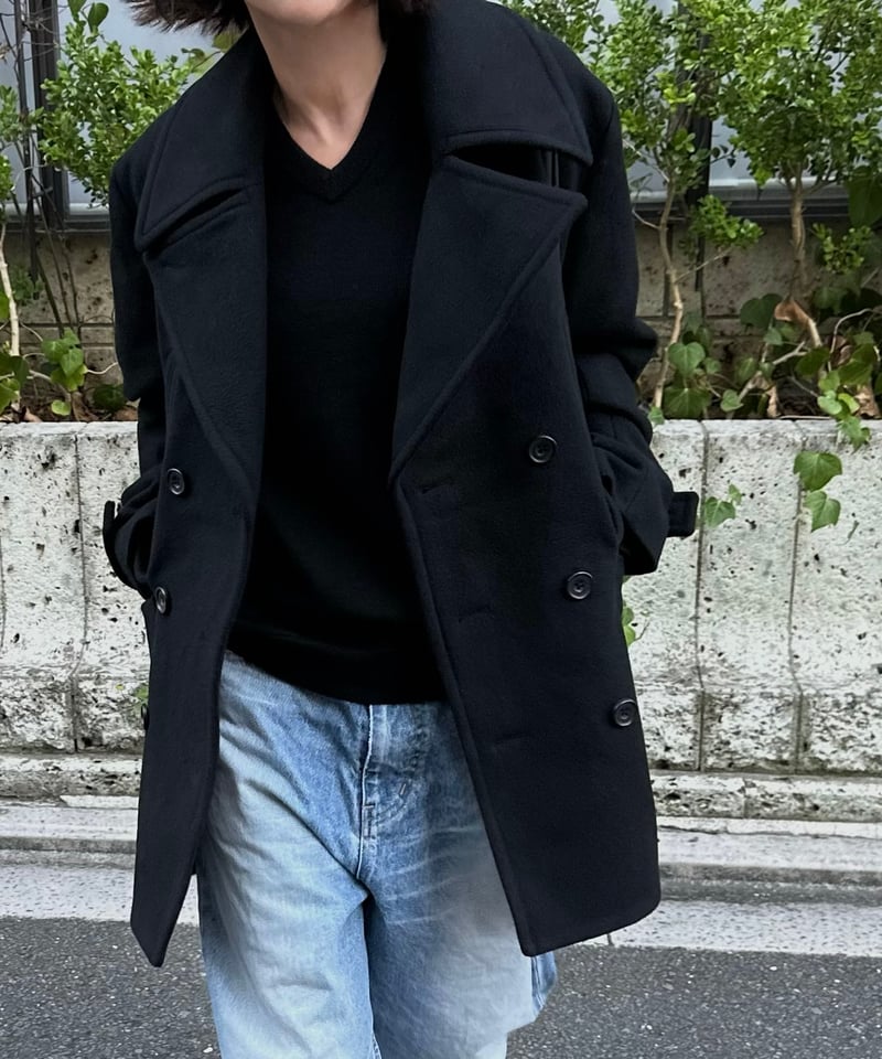 【TFW49】ROUND NECK KNIT XL ブラック 未使用品 Turtle Neck Knit Sweater Black Pine