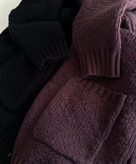 toggle button knit cardigan