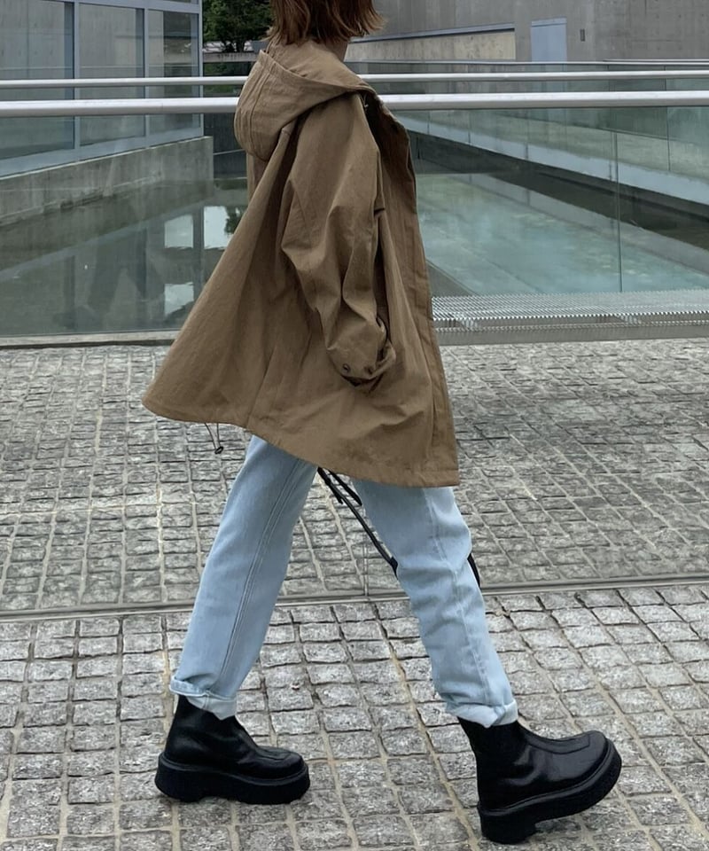 ok.soon hooded blouson オクスン フーデッドブルゾン hooded blouson(black/camel) | ok.soon