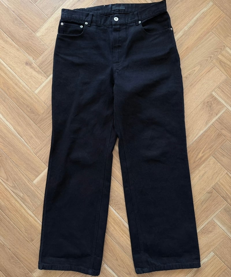 pre-order2］black cotton pants | ok.soon