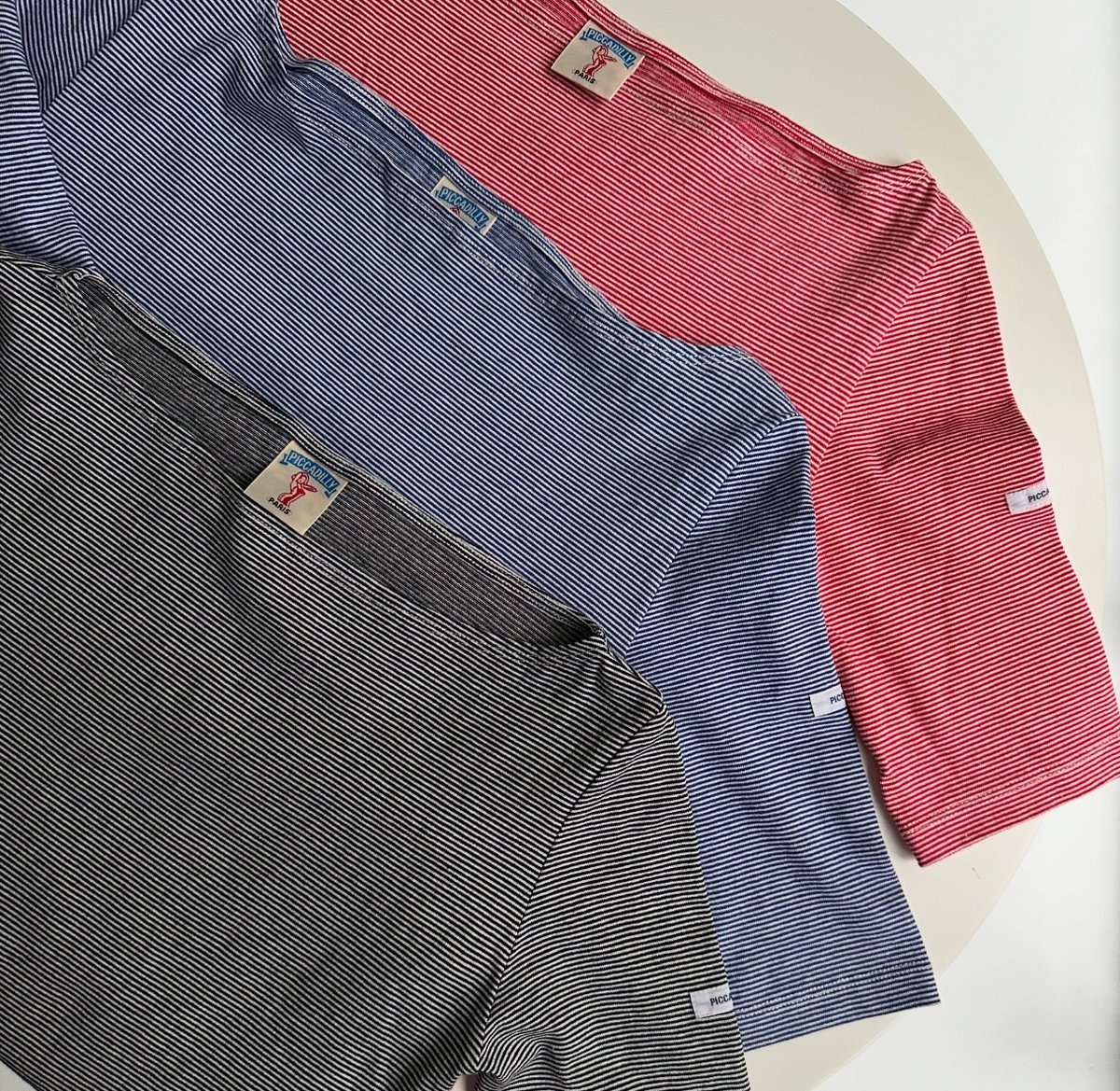 ok.soon×piccadilly MICRO BORDER TEE | ok.soon ok.soon×piccadilly MICRO BORDER TEE | ok.soon