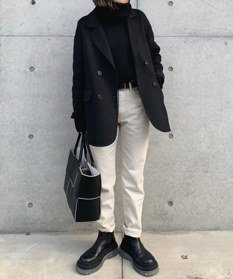 ハンドメイドウールジャケットblack | ok.soon