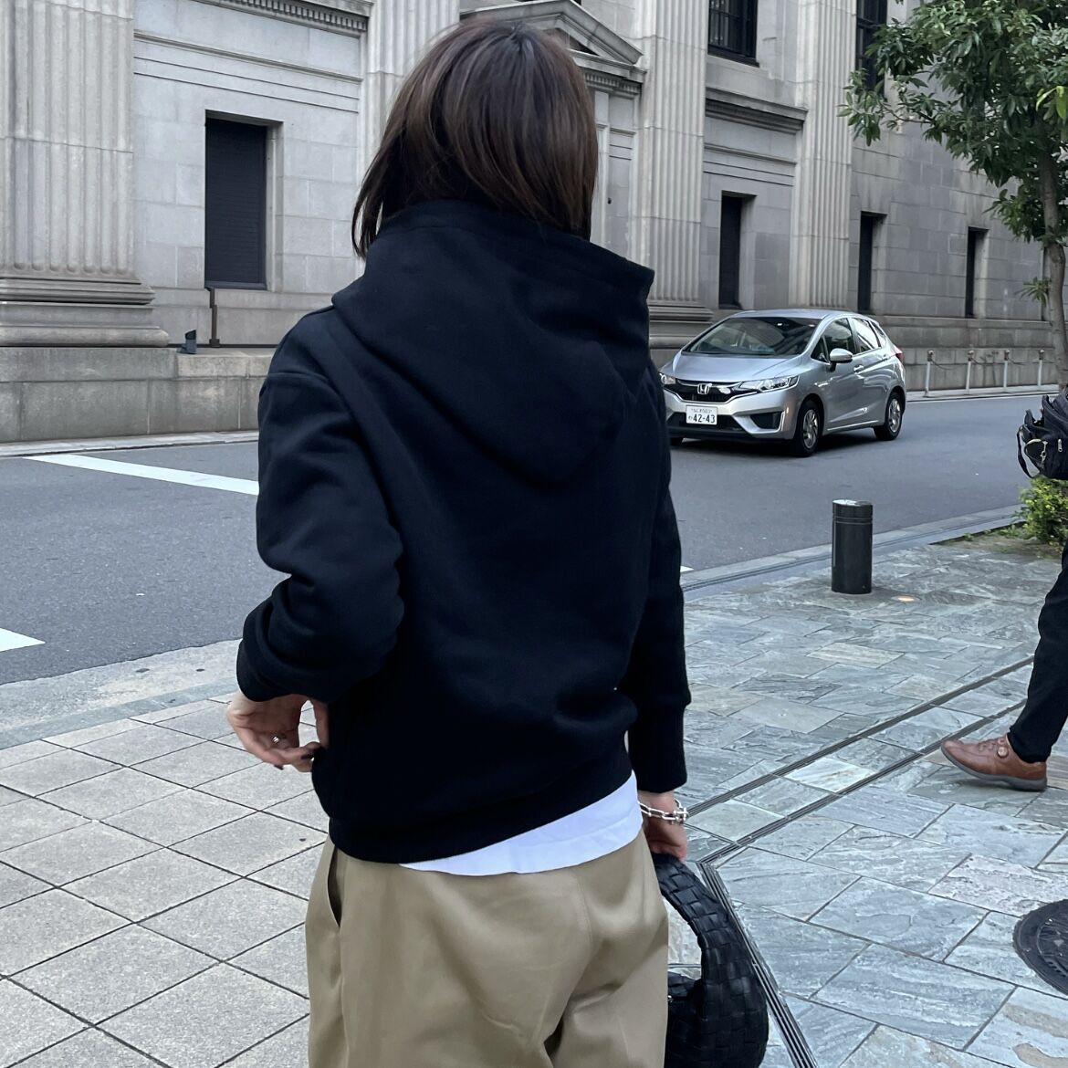 compact hoodie (black/gray) | ok.soon compact hoodie (black/gray) | ok.soon
