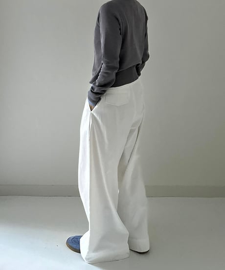wide white pants