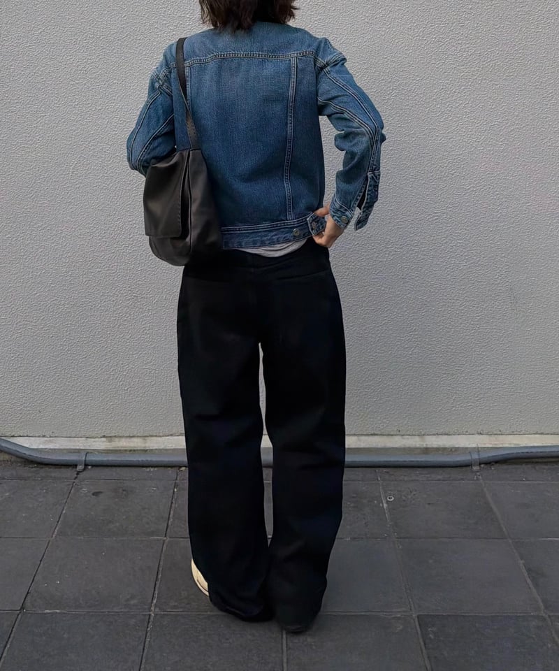 pre-order2］black cotton pants | ok.soon