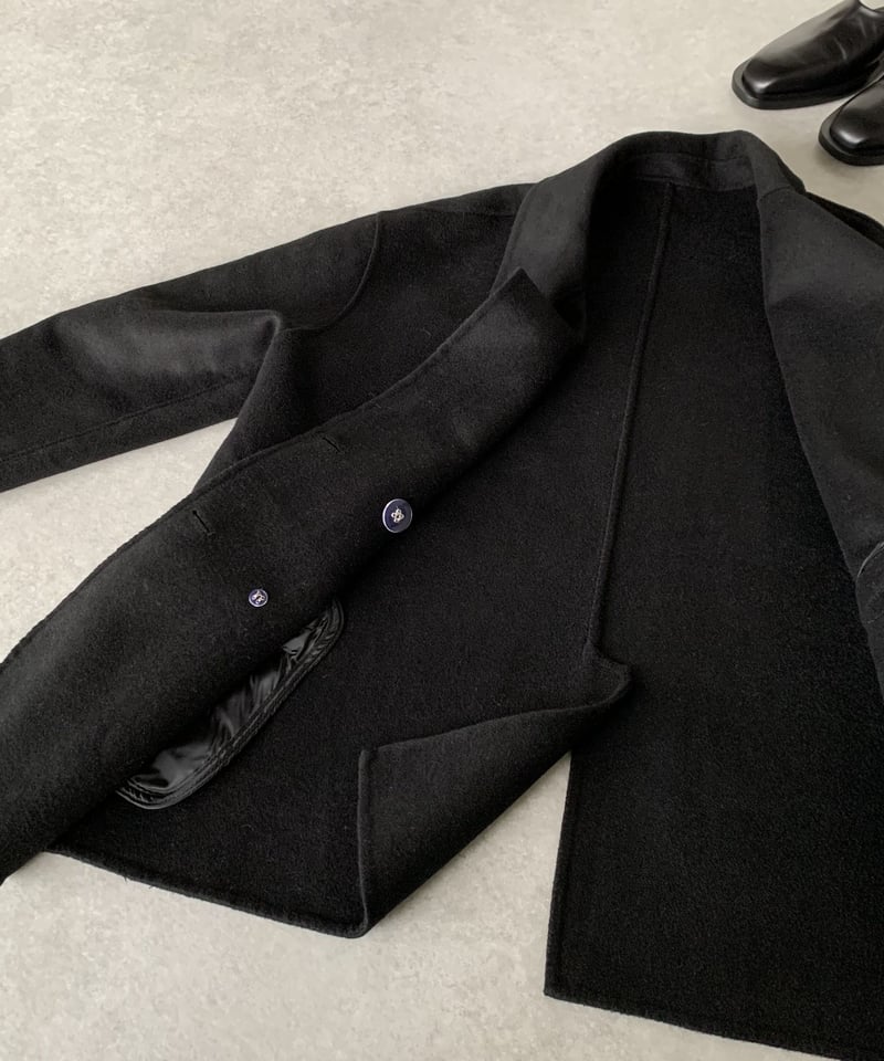 ハンドメイドウールジャケットblack | ok.soon