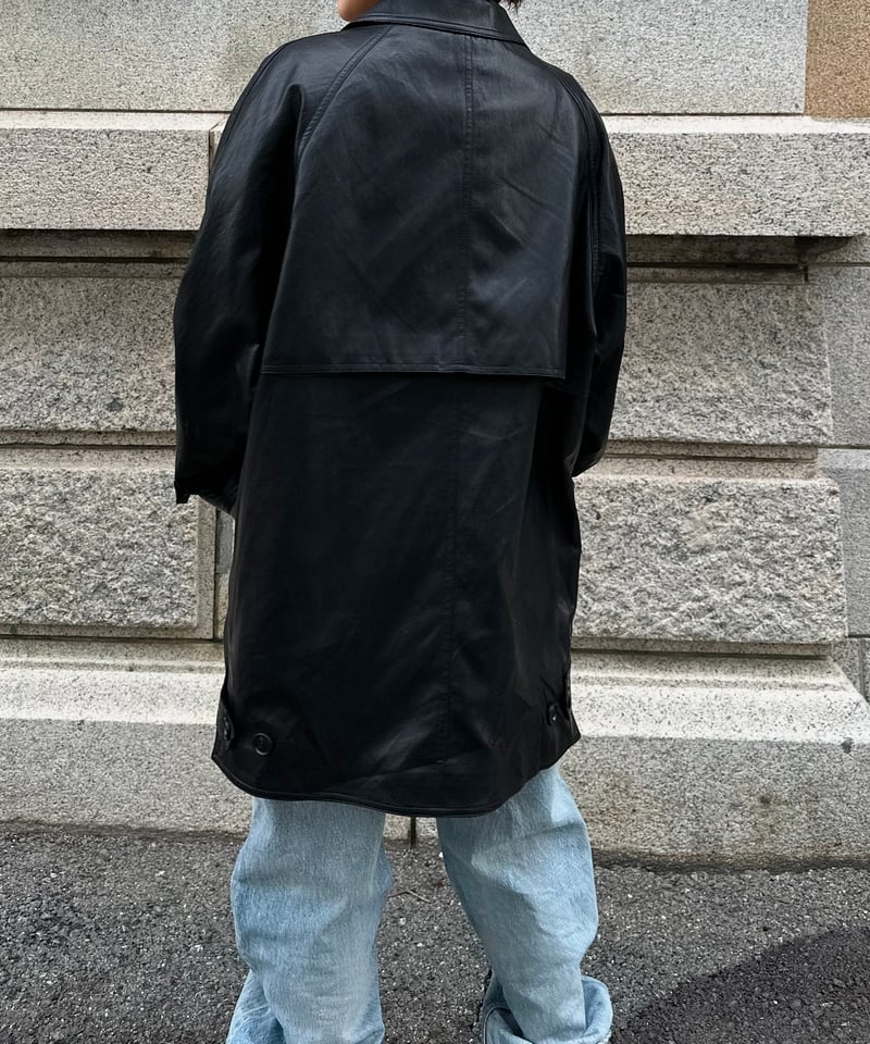 ジャケット・アウター ok.soon faux leather half coat faux leather half coat | ok.soon