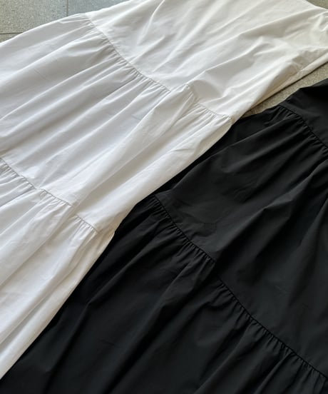 long tiered dress