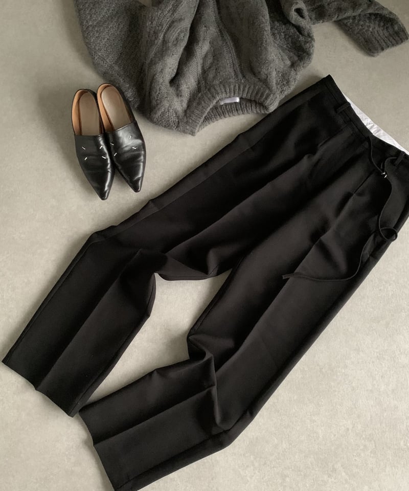 パンツ oksoon high-waist wool like slacks high-waist wool like slacks | ok.soon