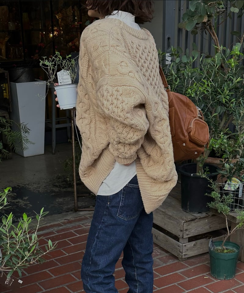 over size cable knit | ok.soon over size cable knit | ok.soon