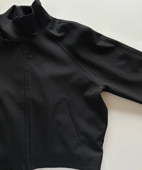 stand collar zip up blouson