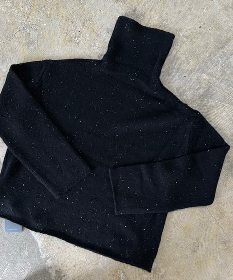 nep yarn high neck,round neck sweater