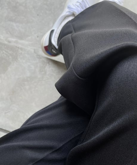 ［long length］wool blend straight slacks