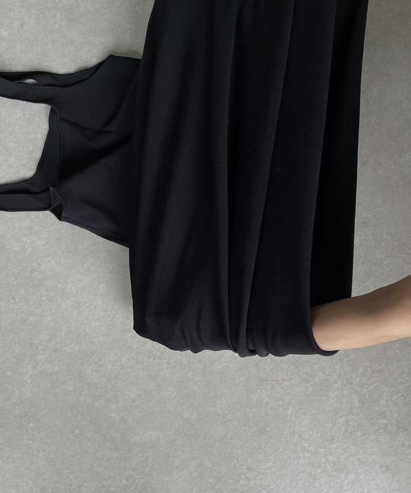 rib tight one-piece (black) | ok.soon