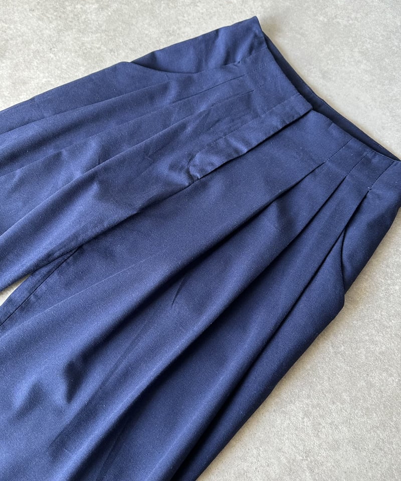 wide slacks navy | ok.soon