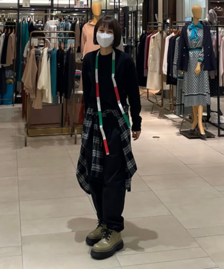 ok.soon×dickies 2tuck tapered chino pants (black)