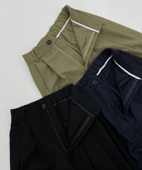 high waist tapered slacks(khaki/black/navy)