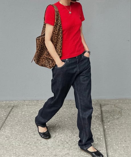 crew neck tshirt red