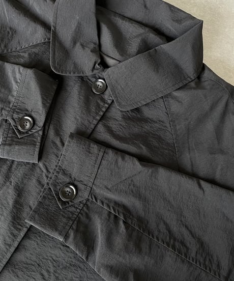 ［full liner］light soutien collar coat (black/beige)