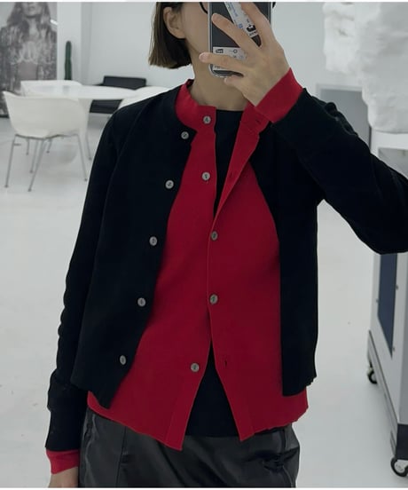 layered cardigan