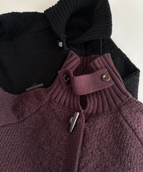toggle button knit cardigan