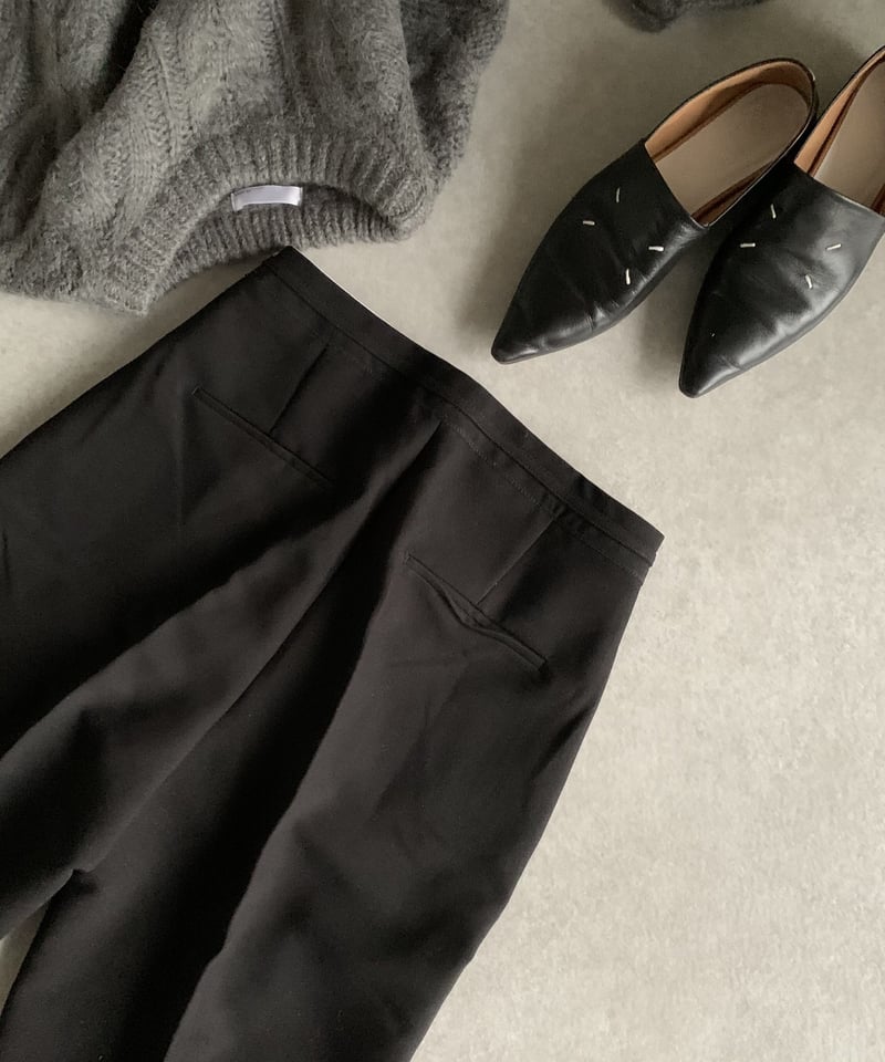 パンツ oksoon high-waist wool like slacks high-waist wool like slacks | ok.soon
