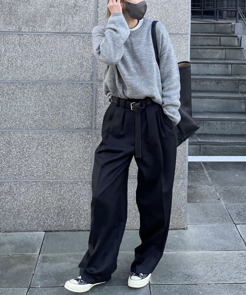 over size crew neck knit | ok.soon
