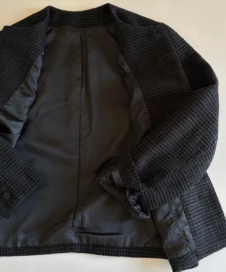 monotone tweed jacket
