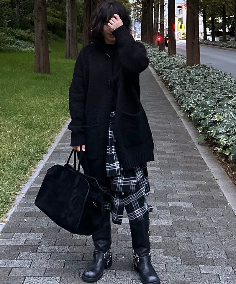 toggle button knit cardigan | ok.soon