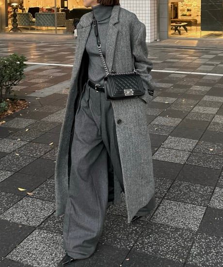 herringbone wool coat