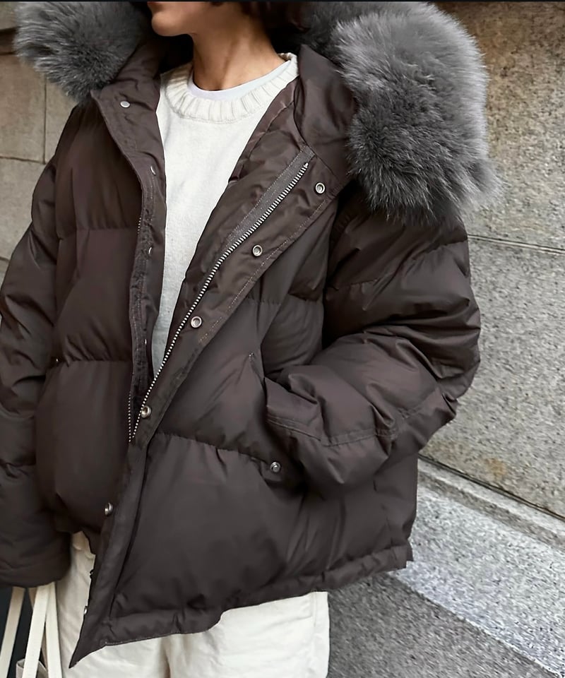 hooded down jacket(brown) | ok.soon hooded down jacket(brown) | ok.soon
