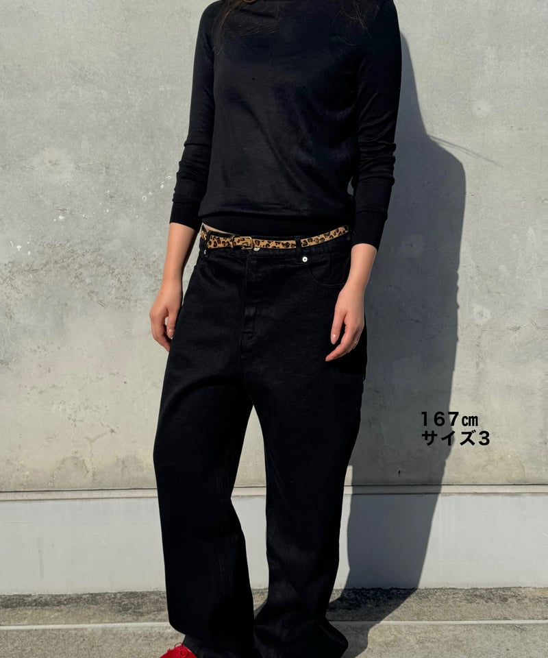 pre-order2］black cotton pants | ok.soon