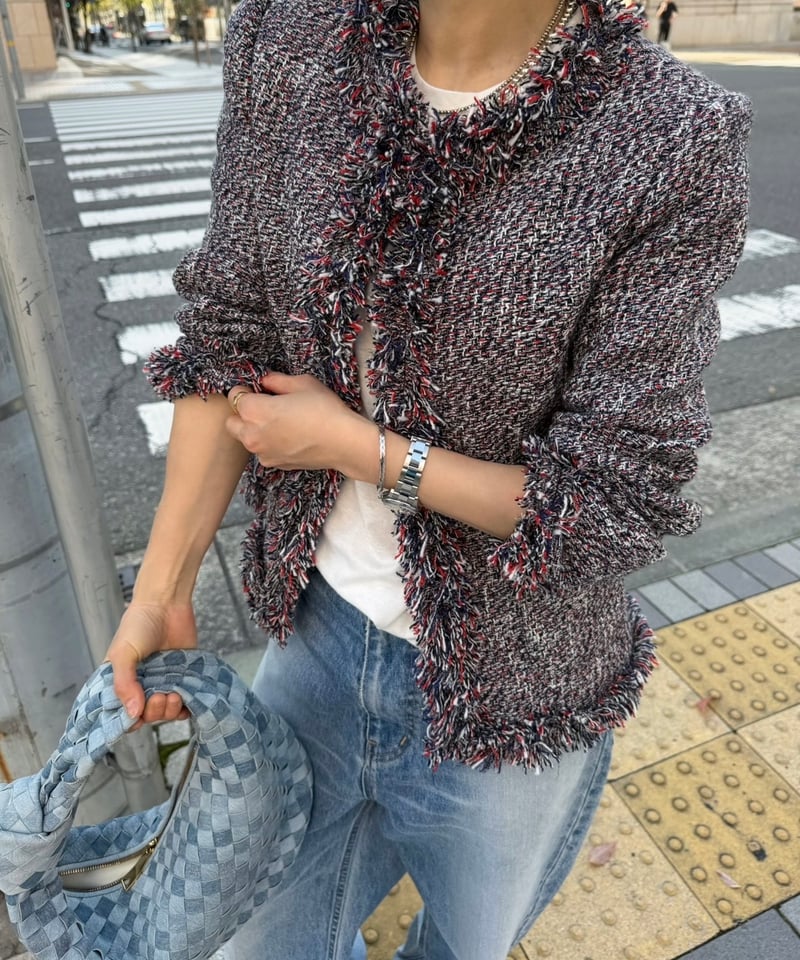 color tweed jacket | ok.soon