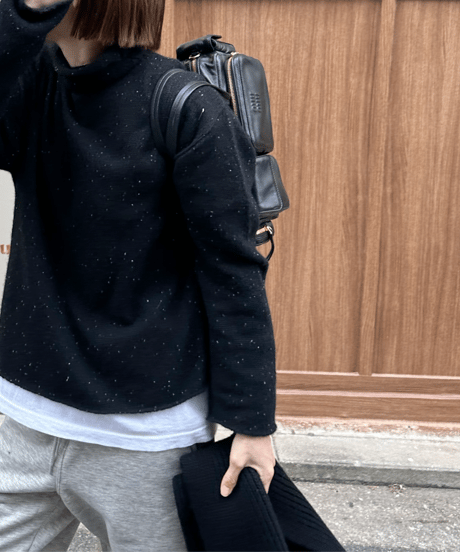 nep yarn high neck,round neck sweater