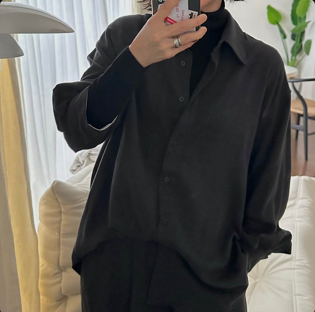 shirt&long skirt relax setup | ok.soon
