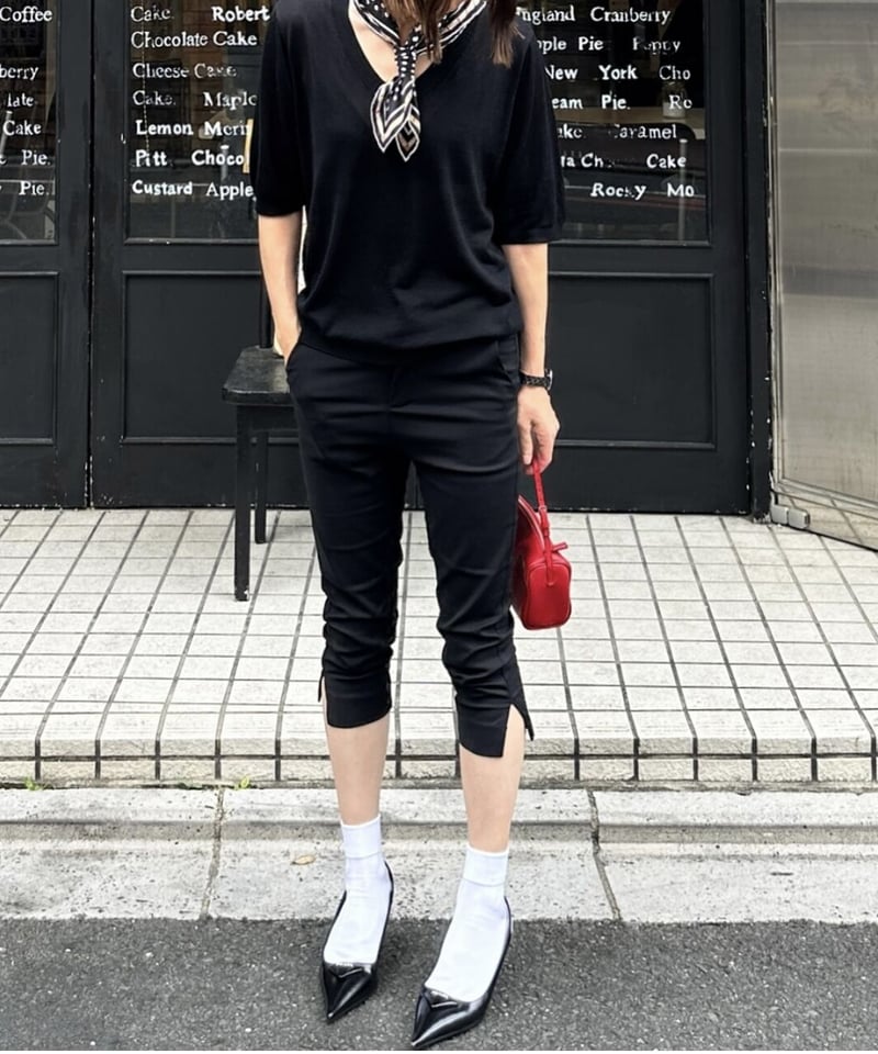 capri pants black | ok.soon