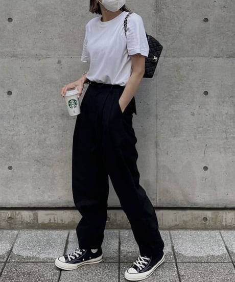 high waist tapered slacks(khaki/black/navy)