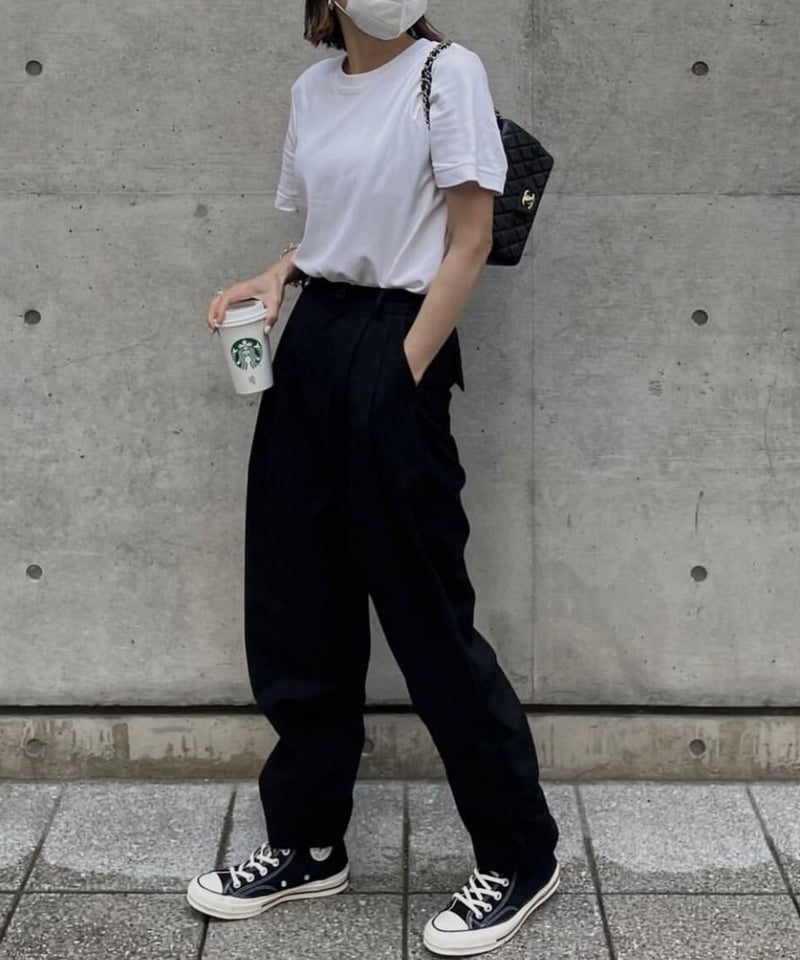 high waist tapered slacks(khaki/black/navy) | o